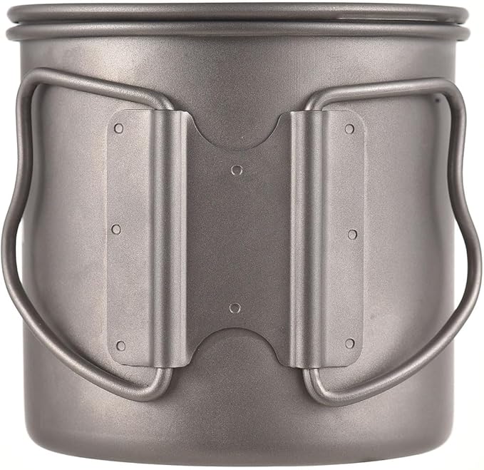 Gooseneck Coffee Kettle, 400ml Pour Over Kettle Ti Folding Handle Water Kettle with Lid