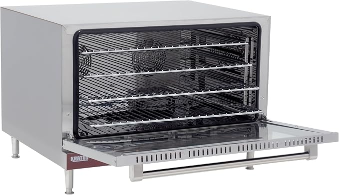 Kratos Commercial Oven, Full Size Countertop Electric Convection Oven, Stainless Steel, 208/240V (29M-060)