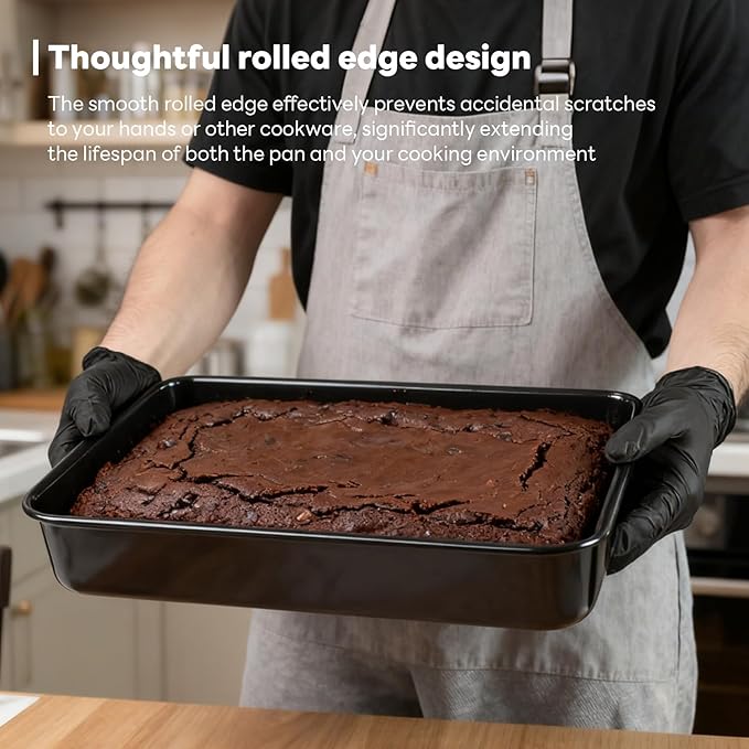 Lasagna pan: Baking pan with Non-Stick - Deep baking pans for oven, suitable for Lasagna, cake