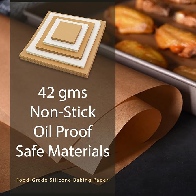 330 Pcs Parchment Paper Sheets, 8"x8" Pre-cut Unbleached Parchment Baking Paper for Air Fryer, Oven, Bakeware, Steaming, Cooking Bread, CupCake, Cookies