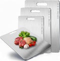 Large Titanium Cutting Board 18x12-2 Mm, 100% Pure Titanium Cutting Boards For Kitchen, Stays Flat & Odor-resistant, Non-porous, Dishwasher-safe, Reversible - Multi-use: Pastry, Prep & Serve, Bbq.