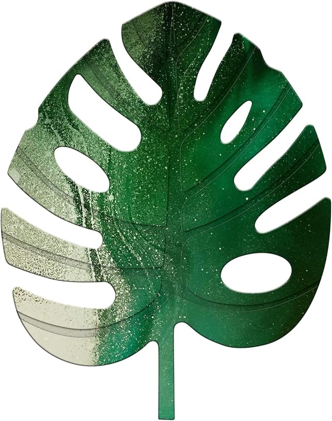 Leaf Coaster Resin Molds Silicone Epoxy Casting Mold for Cup Mat Geode Coaster Agate Resin Mold DIY Unique Coaster Home Decoration(4.72x4.72inch)