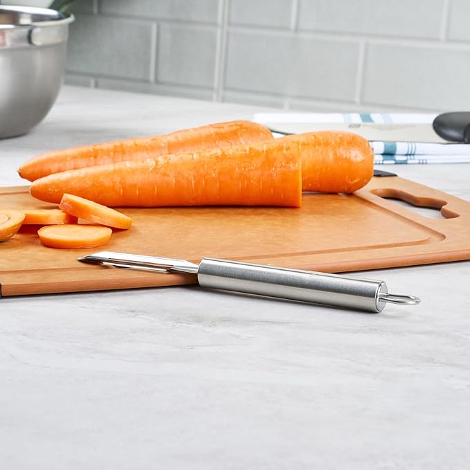 Restaurantware-German Standard 7.6 Inch Vegetable Peelers, 24 Dishwashable Hand Peelers - Ultra Sharp Blades, Ergonomic Handles, Stainless Steel Potato Peeler, For Zucchini, Carrot, Or, More
