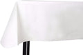 Yourtablecloth Heavy Duty Vinyl Rectangle or Square Tablecloth – 6 Gauge Heavy Duty Tablecloth – Flannel Backed – Wipeable Tablecloth with Vivid Colors & Many Sizes 52 x 52 White