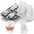 Nax Caki 3D Highland Cow Ice Cube Tray, Large Silicone Fun Shapes Ice Cube Mold for Whiskey,Cocktails, Bourbon, Cute Highland Cow Gifts for Holiday Stocking Stuffers