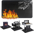 Large 65 x 48 inches Under Grill Mats for Outdoor Grill, Fireproof Mats for Under Reusable Oil-Proof Waterproof BBQ Pad for Deck Patio Grass Outdoor Indoor Grill Solo Stove Accessories