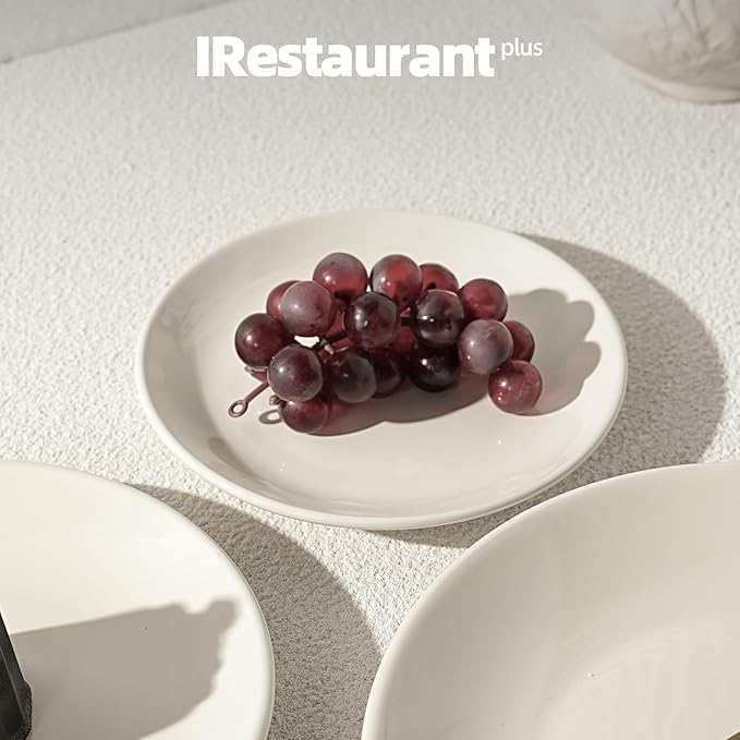 Stoneware Coupe Commercial Grade Dinnerware, Ivory, Plate 7.25", Case of 36