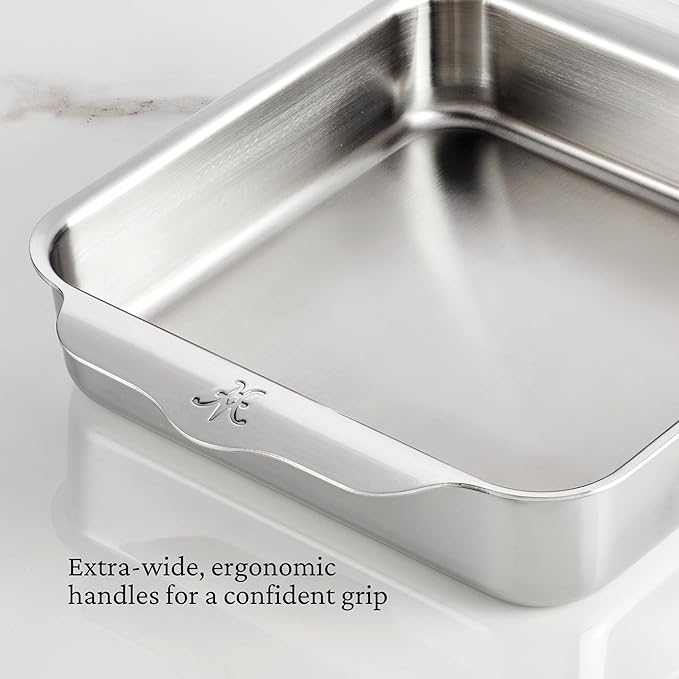 Hestan Provisions OvenBond – 8" x 8" Stainless Steel Square Baker Pan (Pack of 2)