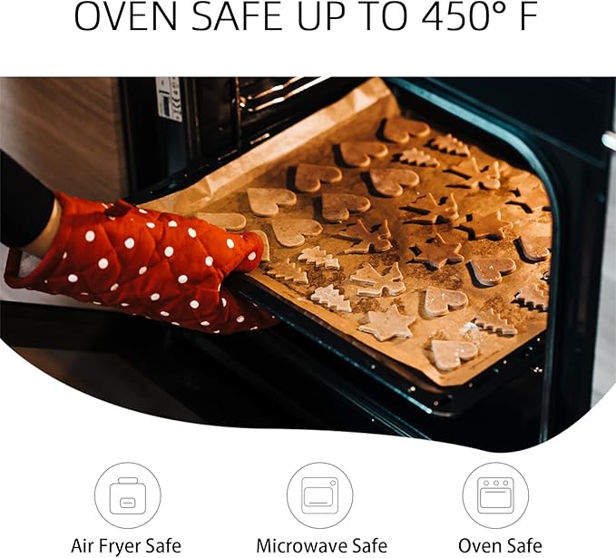 500 Pcs Parchment Paper Sheets, 6"x6" Pre-cut Unbleached Parchment Baking Paper for Air Fryer, Oven, Bakeware, Steaming, Cooking Bread, CupCake, Cookies
