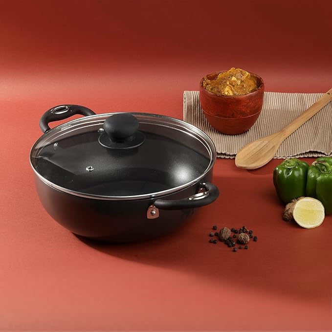 Vinod Platinum Triply Stainless Steel Sauce Pot, 372oz (11-Inch) | Heavy-Bottom | Induction & Gas Compatible | Riveted Handles | PFOA-Free & Dishwasher Safe