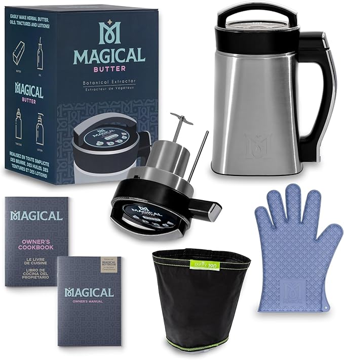 Magical Butter MB2E Machine – Easy Automated Infuser for Oils, Butters, Tinctures & More – Hands-Free Kitchen Botanical Extractor
