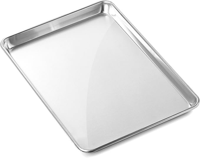 GRIDMANN 13" x 18" Commercial Grade Aluminum Cookie Sheet Baking Tray Jelly Roll Pan Half Sheet - 6 Pans