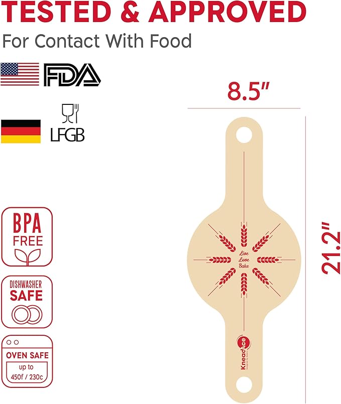 KneadAce Bread Lame & Bread Slings Set Of 2 x Round