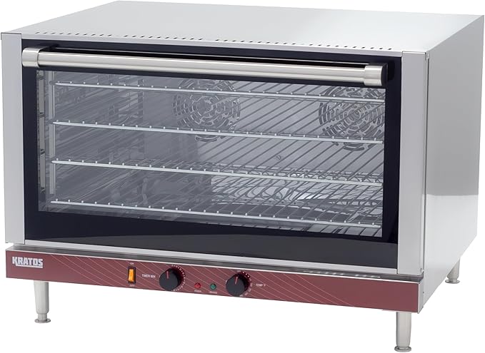 Kratos Commercial Oven, Full Size Countertop Electric Convection Oven, Stainless Steel, 208/240V (29M-060)