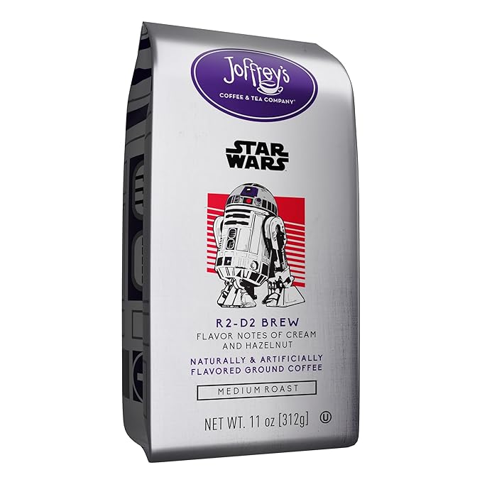 Joffrey's Coffee - STAR WARS™ R2-D2 Brew, STAR WARS Licensed Coffee Collection, Artisan Medium Roast, Rich & Nutty Taste, Brew or French Press (Ground, 11oz)