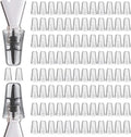 Chengu 100 Pieces Liquor Bottle Toppers for Liquor Pour Bottle Covers Universal Pour Dispenser Bar Dust Translucent Rubber Spout Covers for Home Kitchen Tools Supplies