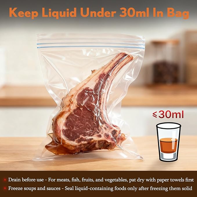 Vacuum Sealer for Food 90Kpa Powerful Vacuum Sealing Machine 7 in 1 Modes with Freshness Storage Bag Powerful Big Size (Don't Need Press)