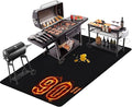 90x48 Inches Extra Large Grill Mat for Outdoor Grill - Fireproof Deck and Patio Protector, Waterproof and Oil-Proof Barbecue Grill Mat