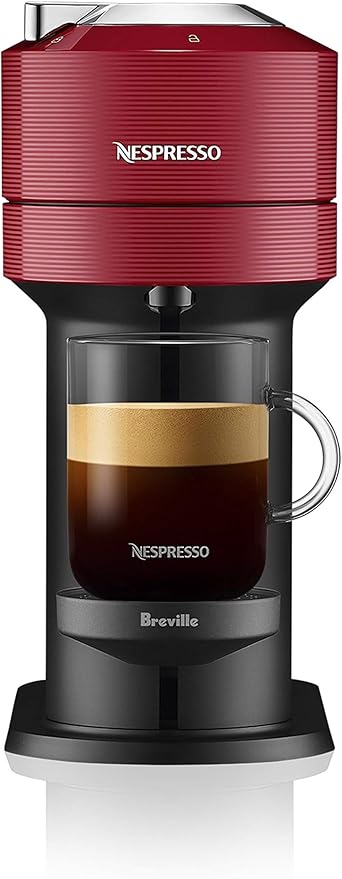 Nespresso Vertuo Next Coffee and Espresso Machine by Breville, Cherry Red, 1.1 Liters
