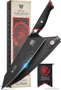Dalstrong 8 inch Chef Knife- Game of Thrones™ Knife - House Targaryen™ Edition - German Premium Steel - Professional G10 Handle -Collection Item Toughbuilt Knife- w/Sheath
