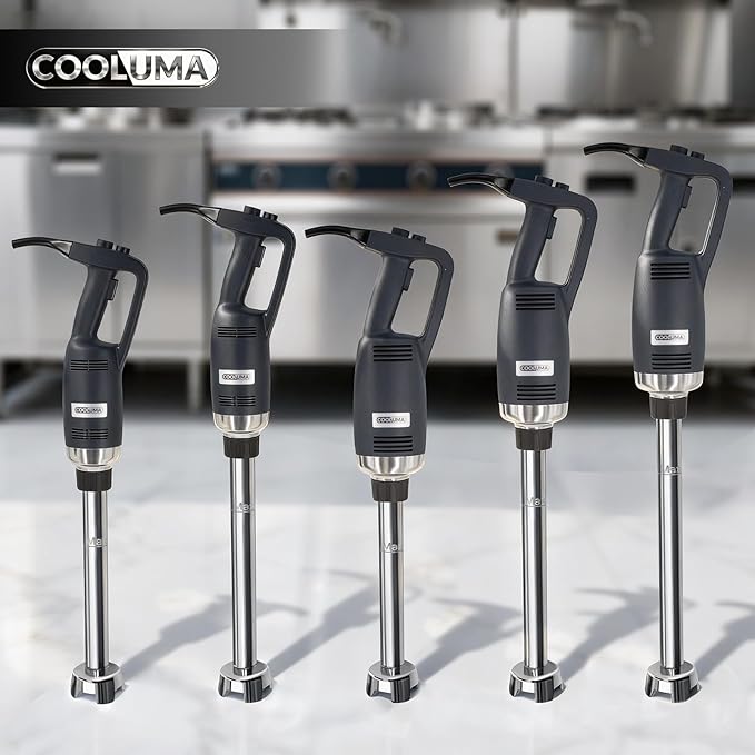 Commercial Immersion Blender, 500W Heavy Huty Hand Blender With 16 Inch Removable Shaft, 6,000-20,000 RPM Variable Speed, Industrial Hand Mixer For Pro Restaurant Kitchen.