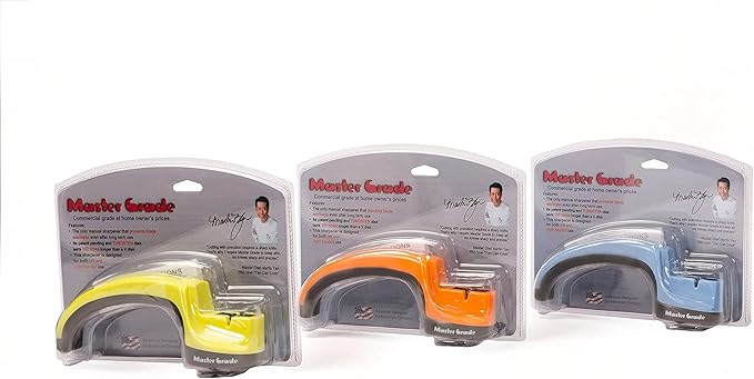 Premium Manual Knife Sharpener in orange