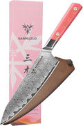 Kitchen Chef Knife 8 Inch, Professional Kitchen Knife, Ultra Sharp Damascus Powder Steel with Full-tang Resin Handle, SHENG Series