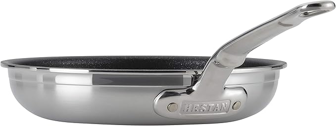 Hestan - ProBond Collection - Professional Clad Stainless Steel Frying Pan, Induction Cooktop Compatible, 8.5-Inch