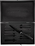 Schmidt Brothers - Titan 22 Series 6-Piece Jumbo Steak Knife Set, High Carbon German Stainless Cutlery in a Wood Gift Box