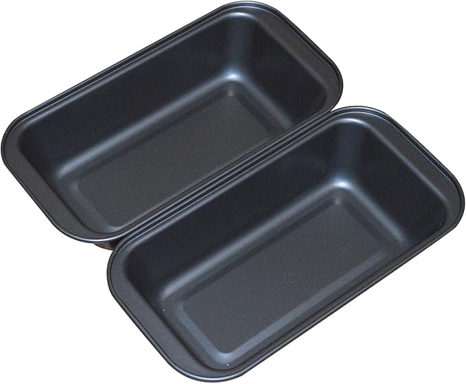 Nonstick Loaf Pan,8.5 x 4.5 Inch Carbon Steel Toast Pan for Baking Bread with Oven, Gray set of 2