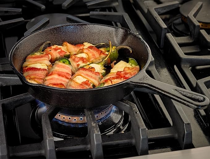 Mercer Culinary Pre-Seasoned Cast Iron Skillet, 8-Inch (Pack of 8)