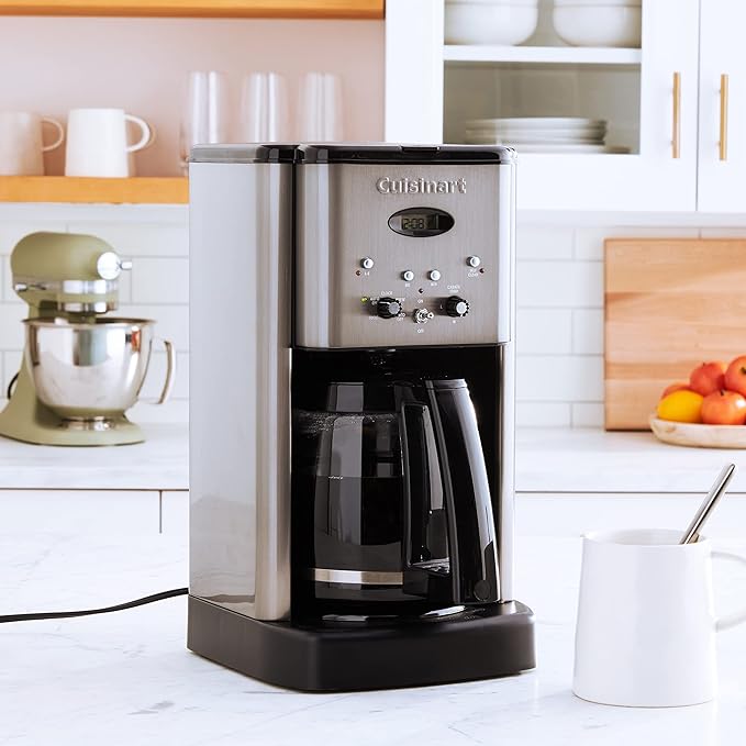 Cuisinart 12 Cup Brew Central Maker Coffee Maker2, Black Stainless Steel, DCC-1200BKSNAS