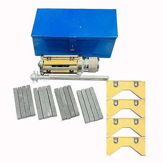 Engine Cylinder Hone Kit 2.5" to 5.5" with 4 Extra Carriers Adjustable Handheld Honing Machine Tool Kit with 16 Stones Sizes 4" x1/2" x1/2" - Works for Mid-Size to Larger Car Engines