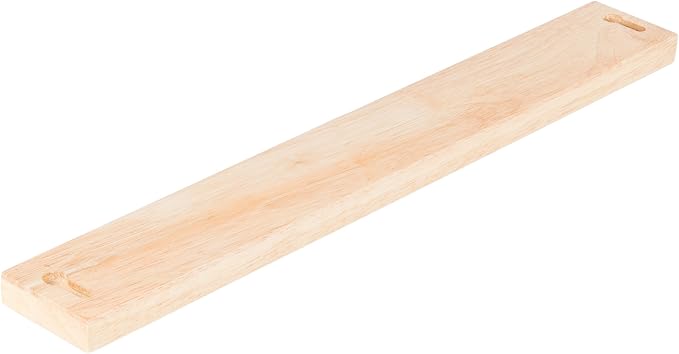 Mercer Culinary Magnetic Bar, 12 x 2-3/8 x 3/4, Rubberwood