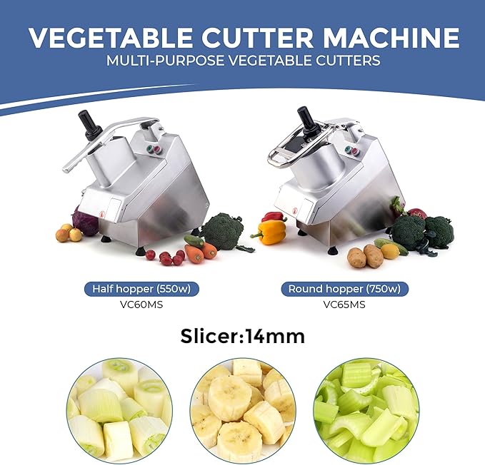 TK Half Hopper Vegetable Chopper Replacement Disc - Universal Half Hopper - Slicing 14mm