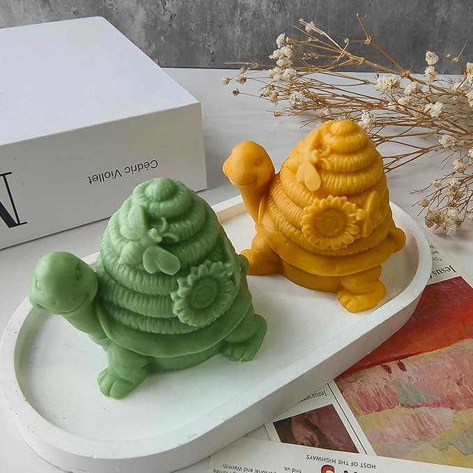Honeycomb Turtle Flower Animal Resin Mold - Jewelry Casting Mold, Craft Supplies, 3D Silicone Mold for Resin Casting and Candle Making