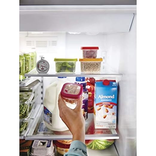 Rubbermaid Commercial Products Thermometer, Classic Large Mechanical Dial, Chrome, Extreme Temperature Range for Use in Refrigerator/Freezer/Cooler/Fridge
