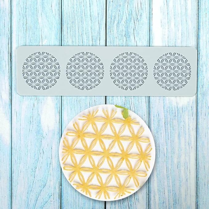 Silicone Molds 3D Hollow Leaf Chocolate Molds Honeycomb Bee Candy Mold Flower Pattern Fondant Mold Cake Topper Sugar Craft Decoration (B_Leaf 10 * 2.8 * 0.12inch)