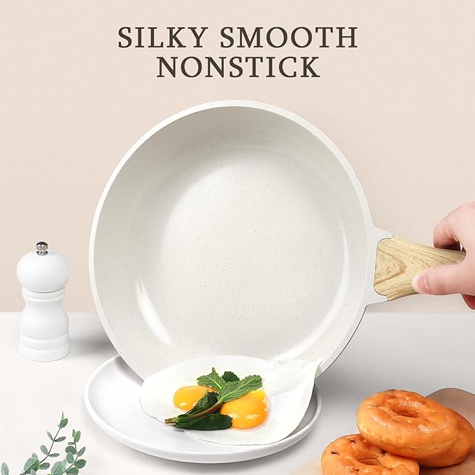 GiPP Ceramic Nonstick Frying Pan - 10 Inch Healthy Non-Toxic Non Stick Skillet Omelette Pans, Induction Compatible Chef Pan, PFAS & PFOA-Free, Dishwasher Safe, Stay Cool Handles Visit the Store
