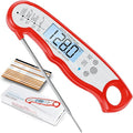Digital Meat Thermometer, Waterproof Instant Read Food Thermometer for Cooking and Grilling, Kitchen Gadgets, Accessories with Backlight & Calibration for Candy, BBQ Grill, Liquids, Beef, Turkey…
