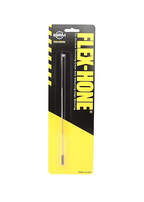 Brush Research BC4M32 FLEX-HONE®, 0.157" (4mm) Diameter, 320 Grit, Silicon Carbide, For Mild Steel, Stainless Steel, Cast Iron and Softer Ferrous Materials
