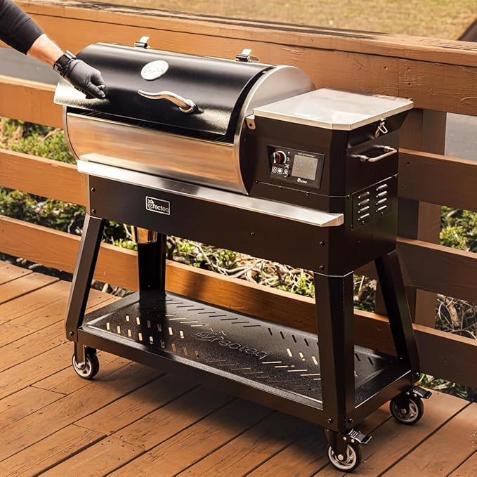 recteq Patio Legend 400 Pellet Smoker Grill, Pellet Grill with Wifi & App Connectivity, Outdoor Smokers Grills, Temp Range 180° to 700+°, BBQ Master Bundle