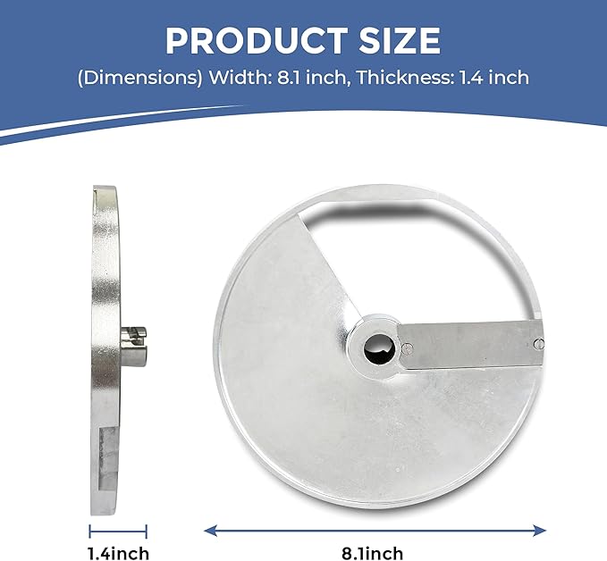 TK Half Hopper Vegetable Chopper Replacement Disc - Universal Half Hopper - Slicing 14mm
