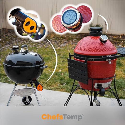 ProTemp S1 Patented Smart Grill Gauge Thermometer Hub Wi-Fi and Bluetooth for Weber Big Green Egg Grills Smoker Offset Upgrade Replacement Accessories (BGE Version, Suitable for Big Green Egg)