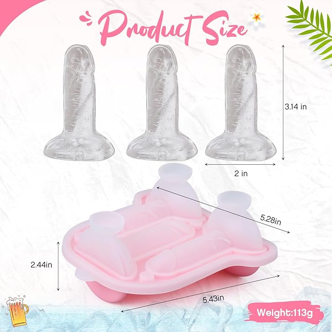 Hoolerry Ice Cube Molds Cube Trays Fun Shapes Silicone Ice Ball Maker with Lid for Whiskey Cocktails Juice Drinks Beverage Crafting Accessories White Elephant Gifting(Pink,Classic Style)