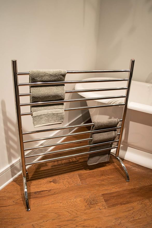 Amba SAFSP-33 Solo 33" Freestanding 10 Bar Towel Warmer in Polished