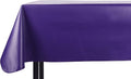 Yourtablecloth Heavy Duty Vinyl Rectangle or Square Tablecloth – 6 Gauge Heavy Duty Tablecloth – Flannel Backed – Wipeable Tablecloth with Vivid Colors & Many Sizes 60 x 120 Purple