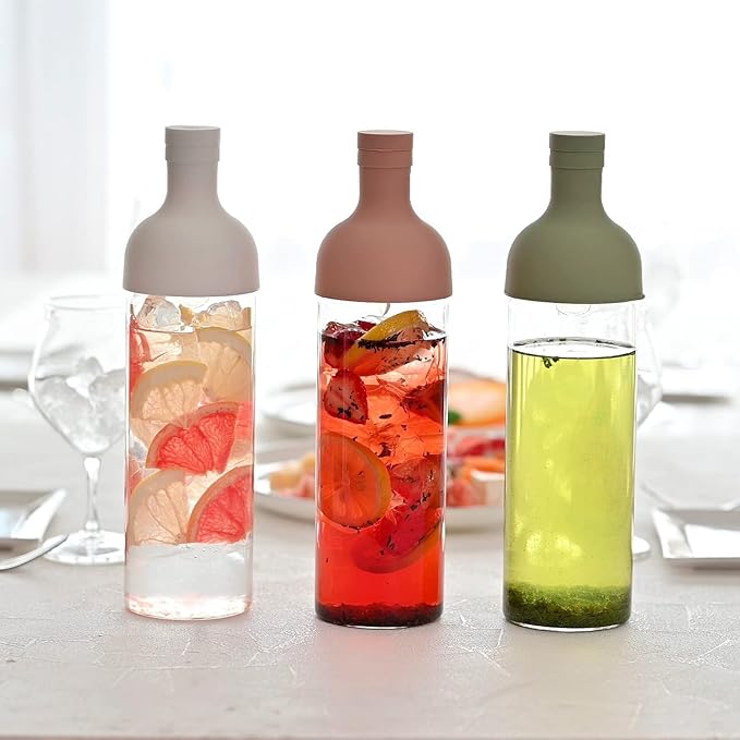 Hario Cold Brew Tea Wine Bottle, 750ml, White