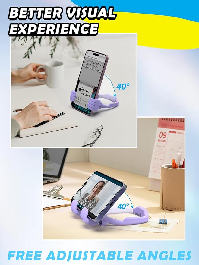 Christmas Stocking Stuffers for Teens Adults: Funny Gifts for Women Men Girls Boys Thumb Up Cell Phone Stand Holder Novelty Gadget for Mother Mom Wife Kid Dad Girlfriend Birthday Trendy Stuff Ideas