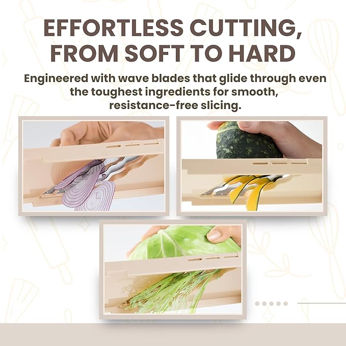 Arnest Japanese Mandoline Cabbage Slicer - 3-Speed Julienne Cutter with Safety Holder, Stainless Steel Blades, Easy-Clean, Vegetable Grater Cabbage Slicer, Made in Japan – Forest Originals